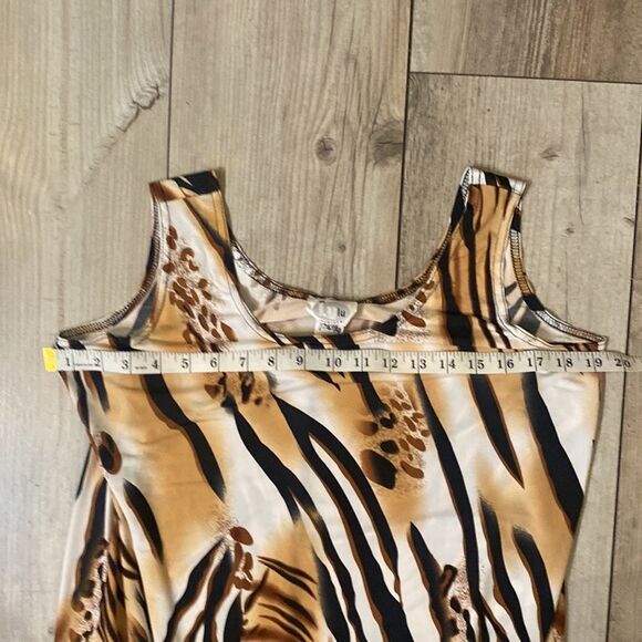 Lulu USA Size Large Womens Sleeveless Exotic Print Dress - Picture 6 of 7